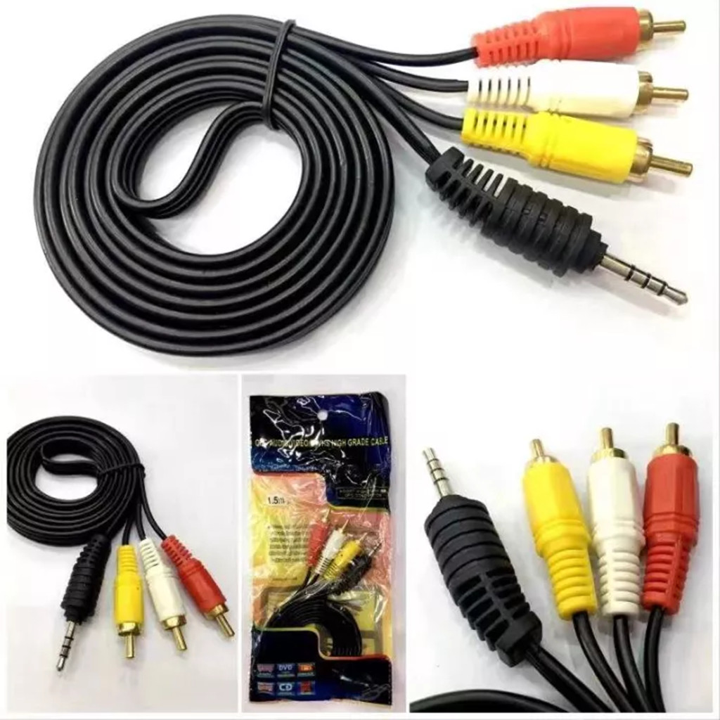 3.5mm Jack to 3RCA Ccable - 1.5Meter - Image 4